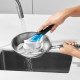 Brosse à vaisselle distributrice de savon avec manche