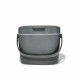 Bac à compost de cuisine gris 6,6 L Gris anthracite