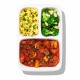 Lunch Box 970 ml rectangle 3 compartiments